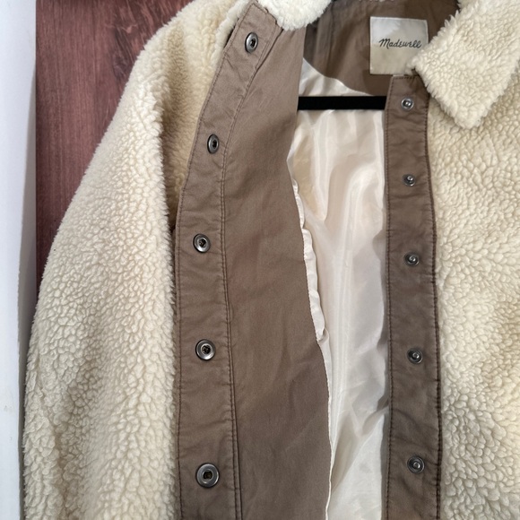 Madewell | Portland Sherpa Jacket sz XS - Girlhood core, hygge - Picture 8 of 9